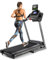 CAPITAL SPORTS Infinity Track Laufband - 5 PS Treadmill mit integrierten Lautsprechern & AUX-IN, Laufbahn mit Pulssensor, 36 Programme, klappbar, Bodenrollen, hellgrau