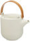 ASA coppa Teekanne mit Holzgriff sencha Porzellan 1l, Weiß, 19370193