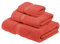 Superior, ägyptische Baumwolle, 3-teiliges Handtuch-Set, 1 Badetuch, 1 Handtuch, 1 Gesichtshandtuch/Waschlappen, schwer, ultraweiche Handtücher, Dicker Plüsch, Gästebad, Spa, Hotelbad, Korallenrot
