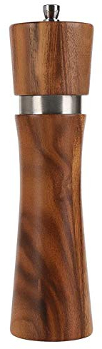 VanlonPro Pfeffermühle, Pfeffermühle aus Holz, verstellbare Grobheit, Keramik-Mahlwerk (20,3 cm, 1 Stück)