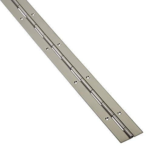 SOTECH Bisagra tipo piano 1000 x 40 x 1,5 mm Bisagra tipo piano de acero inoxidable mate Bisagra para puerta