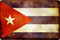 WOGEKA ART Retro Blechschild - National Fahne Flagge Kuba Cuba - witziger Spruch als Geschenk-Idee zum Geburtstag Weihnachten zur Dekoration 20x30 cm Vintage-Design aus Metall 1230