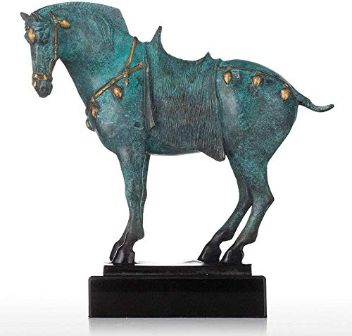 FENGWXINW Statuen und Figuren Statue Ornament Skulptur Pferd Bronze Skulptur Modellierung chinesische Eigenschaften Tier Pferd Skulptur Heimdekoration
