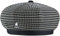 Kangol Preppy Jax Baskenmütze Damenbaske Sommerbaske (XL (60-61 cm) - schwarz)