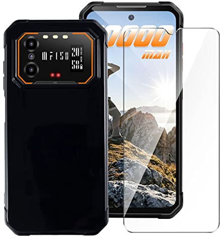 LYZXMY Hülle für IIIF150 B1 Pro + Gehärteter Film Displayschutzfolie Schutzfolie - Schwarz Weich Silikon Schutzhülle Flexibel TPU Tasche Case für IIIF150 B1 Pro (6.5)