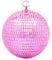 Mirror Disco Ball Decor with Hanging Ring - 8 Large Pink Disco Ball Ornament for Parties, Weddings, Birthdays, Christmas