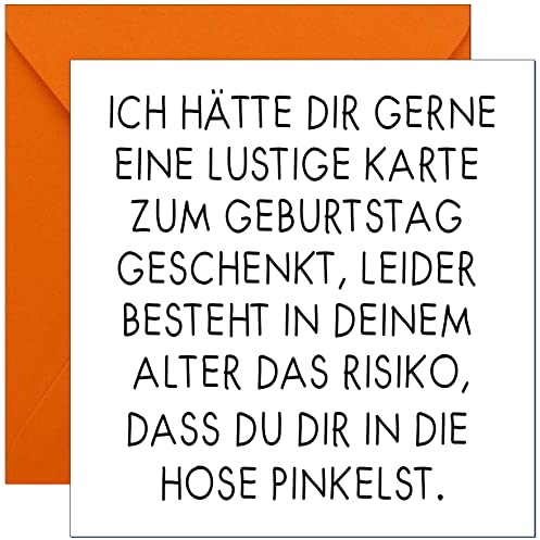 KARTEN 24 VERSAND Lustige Geburtstagskarte lustig für Mann Frau Geschenke für Männer zum Geburtstag witzig Glückwunschkarte Frauen zum lustiges Geschenk witzige (Kartewitzige)