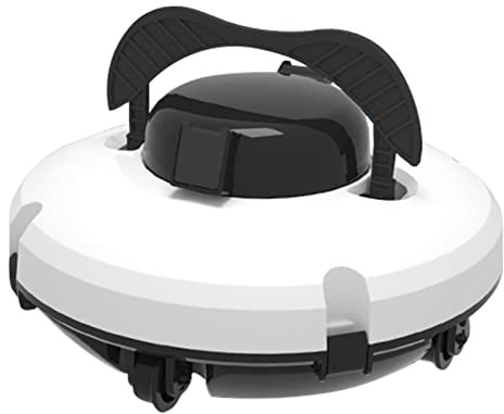 CalmGeek Poolroboter, Poolreiniger Kabelloser Pool Roboter Pool Staubsauger mit Zwei Motoren, Kabellos Poolsauger Bodenreinigung Vollautomatisch Bodensauger, für Pools mit Flachem Boden