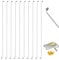 LUTER 10pcs Morceaux Fil de Coupe Fromage, 14cm Fils de Rechange pour Trancheuse à Fromage Fils pour Coupe Fromage pour Trancher les Fromages à Pâte Molle, les Pâtés