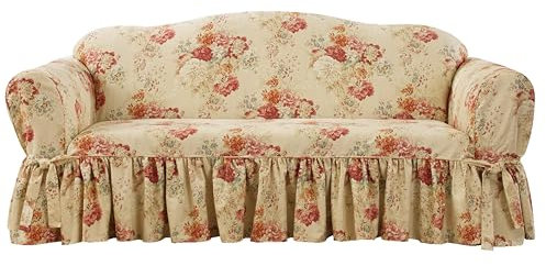 Waverly Sure FIT Ballad Bouquet Housse de canapé Rose pâle