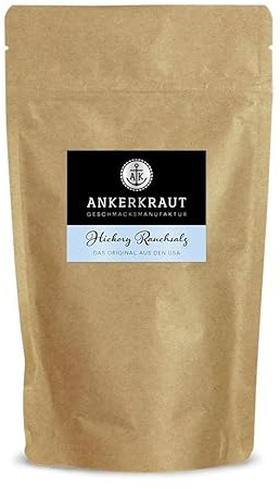 Ankerkraut Hickory Rauchsalz, Premium Salz mit intensivem Rauch-Aroma für BBQ und Grillgerichte, 200 g im Beutel
