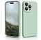CALOOP Slim-Fit for iPhone 15 Pro Max Case,Skin Soft Liquid Silicone,Sturdy Hard Frame Shockproof Cover with Anti-Scratch Microfiber Lining,Full Protection for Screen and Lens,6.7 inch(Mint Green)