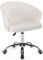 T-THREE.Velvet office and makeup chair, swivel rolling computer seat, height-adjustable ergonomic desk chair., Suitable for Home Office(Beige)