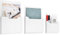 QUARKZMAN 3er Pack Magnetischer Aktenhalter, Magnetischer Wand-Aktenorganizer in Briefgröße für Magazine, Post, Papier, Briefe, Büromaterial (Weiß, verschiedene Größen)