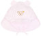 Steiff Baby Mädchen Sonnenhut, Luftige Mütze aus Baumwolle mit Nackenschutz zum Binden, Rosa (Rose Shadow), 37