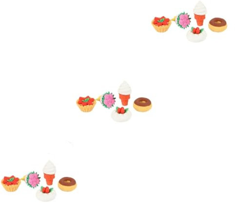 Operitacx 15stücke Teiliges Set Cartoon Bleistift-radiergummis Für Schüler Und Kreative Radierer Verschiedenen Farben Schulbedarf Für Spaß Und Radieren