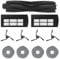 HUAYUWA Staubsaugerzubehör-Kit kompatibel mit EUFY X9 Pro / X9 Serie, Kehrroboter Staubsauger und Wischmoppreiniger Ersatzteile (1 Hauptbürste + 4 Seitenbürsten + 2 Filter + 4 Wischtücher Pad)