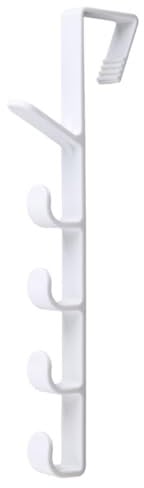 Ldabrye Crochets de porte en plastique robuste pour suspendre vêtements, manteaux, serviettes