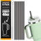 VITEVER 6 Pack Tumbler Strohhalme für 40oz Stanley Adventure Reisebecher, 12in extra lange wiederverwendbare Stanley Strohhalme mit Reinigungsbürsten (grey)
