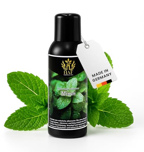 HAF Saunaaufguss Minze 100 ml - Sauna Aufgussmittel mit natürlichen ätherischen Ölen - Saunaduft ohne künstliche Zusätze - Saunaöl als Konzentrat für intensiven & langhaltenden Duft