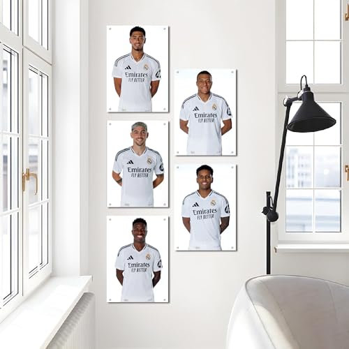 Licensed Decor Real Madrid Wallart Vinyl-Wandbild, A2, Attacking 5 Studio, 59 cm (H) x 42 cm (B)