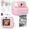 Kids Camera Camera Instant Print for Girls Boys With Print Photo Paper & Color Pens for DIY, Gifts for 3 4 5 6 7 8 9 10 Year Olds Girls Boys, 32Gb Sd Card -Pink