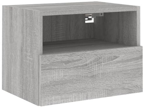 Helloshop26 Meuble TV multimédia étagère télévision Buffet téléviseur Salle à Manger Salon Chambre Mural Sonoma 40 x 30 x 30 cm Bois d'ingénierie Gris 02_0028178