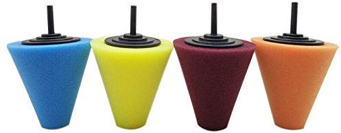 Agwuoetr Auto Rad Naben Politur Polier Schaft Polier Schwamm Metall Schaum Pad für Auto Auto TüRen und Griffe 4 StüCke