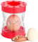 Sgusciatore per uova a manovella, facile strumento per rimuovere rapidamente i gusci dalle uova sode, gadget da cucina (rosso)