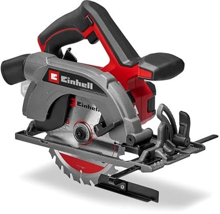 Einhell Akku-Handkreissäge TE-CS 18/165-2 Li - Solo Power X-Change (18 V, Ø 165 mm Sägeblatt, 57 mm Schnitttiefe, werkzeuglose Einstellung, LED, ohne Akku)