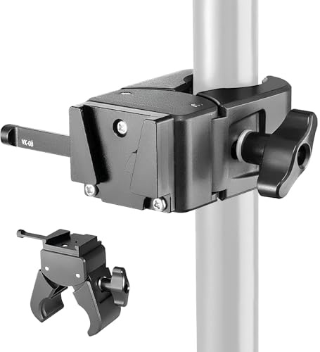 V Mount Battery Clamp Adjustable Clip Support | V Mount Battery Plate for Videographers Independent Filmmakers Content Creators Event Photographers Camera Operators Studio