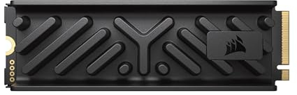 Corsair MP700 Elite 4 to Disque SSD M.2 2280 NVMe PCIe 5.0 x4 avec Dissipateur Thermique — Jusqu’à 9 400 Mo/s en Lecture, 8 100 Mo/s en Écriture, NAND 3D TLC — PC et Ordinateur Portable Stockage