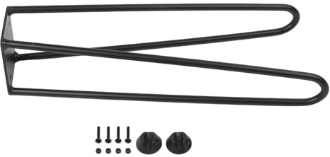 Gettimore Pieds de meubles pliables en métal avec pieds pour table de chevet, bureaux et tables basses en fer robuste (41 cm)