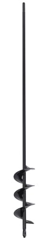 Garden Auger Drill Bit for Planting 5×60cm, Heavy Duty Spiral Carbon Steel Hole Digger Hex Shank Fits 3/8'' Drills, Bulb Planter Tool for Fence Seedlings Garden