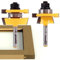 Yonico Cabinet Door Rail and Stile Router Bits Set 2 Bit Shaker 1/4-Inch Shank 12249q