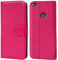 Verco Funda para Huawei P8 Lite (2017), Telefono Movil Case Compatible con P8 Lite (2017) Libro Protectora Carcasa, Rosa
