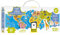 Banana Panda 33663 What World-Animals Around The Globe Puzzle, zuordnungsaktivität, Spiel, Mehrfarbig, Large