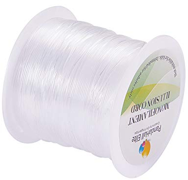 PandaHall Elite 20 m/rollo 0.6mm Cable de Nylon Claro Hilo de Nylon Línea de Pesca Alambre para Craft Pulsera Fabricación de Joyas