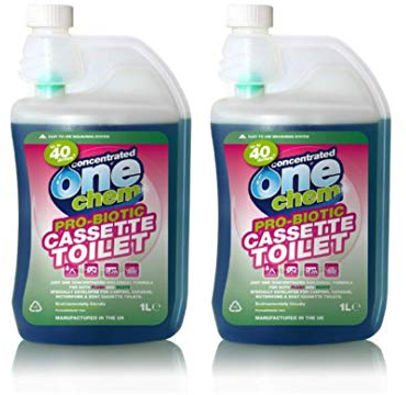 One Chem 2 x 1L Probiotic Concentrated Cassette Toilet Fluid