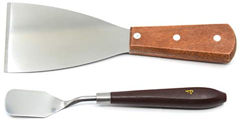 Befenybay 2pcs 3D Printer Removal Tool Kit Enhanced Version-Knife and Spatula with Sturdy Comfort Grips, Sharp and Hardened Blades for Easy Separation of Prints