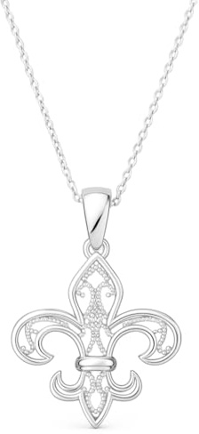 TALISMAN JEWELLERY Filigraner Anhänger aus 925er Silber - Lilienblume (30 mm), Metall