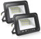 EXTRASTAR 20W LED Strahler, Superhell Led Strahler Außen, IP65 Wasserdicht LED Fluter, 6500K Warmweiß Scheinwerfer Flutlicht，strahler außen 2 Stücke