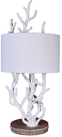 Tischleuchte Maritim Korallen Lampe Tischlampe (ohne Leuchtmittel) Koralle Leuchte Hamptons 67cm cw248 Palazzo Exklusiv