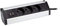 Multiprise d'angle 3 prises + 2 USB et support pour tablette - Blanc/Noir - Zenitech