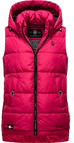 MARIKOO Zarinaa - Giubbotto invernale da donna con cappuccio, taglia XS-XXL, fucsia, M