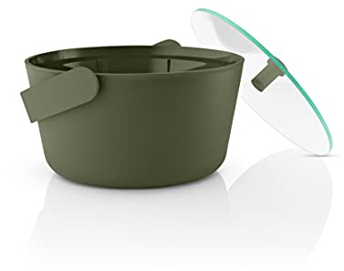EVA SOLO | Reiskocher Mikrowelle | Green tool | 3 Minuten bei 900 Watt Garen (bis das Wasser kocht), dann bei 250 Watt 8 Minuten weiterkochen
