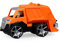 Lena TRUXX² 04514 Truck with Wheelie Bin, Commercial Vehicle Approx. 30 cm, Robust Rubbish Truck with Bin and Fully Movable Toy Figure, for Children from 2 Years, Toy Vehicle in Orange/Black