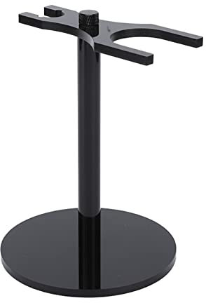Shaver Holder, Portable Razor Stand, Shaver Stand Bracket, Shaver Stand Base, Convenient Plastic Shaving Brush Stand for Bathroom for Wash Room (Black)
