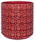 Nordring Retro Übertopf Vintage Pflanztopf für Zimmerplanzen Blumentopf Cross M (12,5 cm ø), rot, Keramik