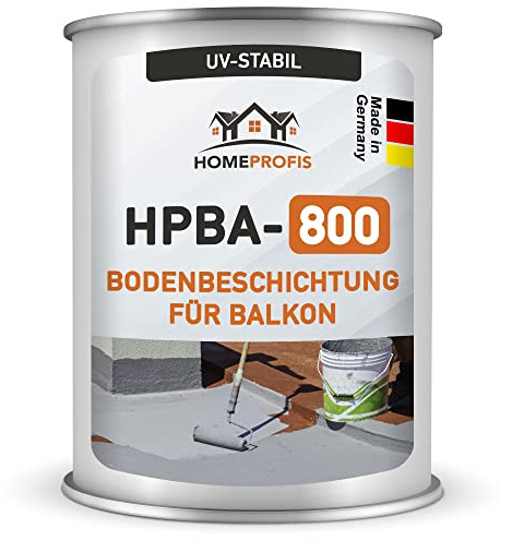 Home Profis® HPBA-800 matte UV-beständige 1K Bodenfarbe (5m²) für Balkon & Terrasse in RAL 3012 (Terracotta) – Wasserdichte Bodenbeschichtung, Bodenlack, diffusionsgeschlossen